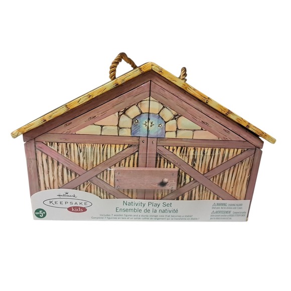 Hallmark Other - HALLMARK Keepsake Kids NATIVITY PLAY SET ~ Storage Case ~ 7pcs ~ NEW & SEALED